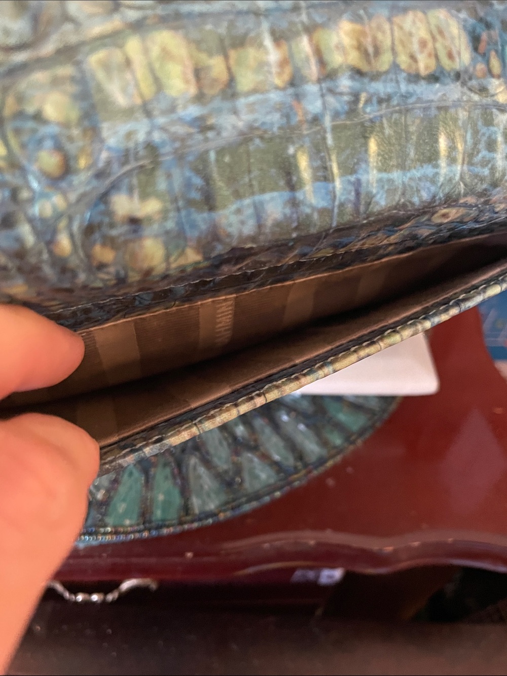Brahmin Turquoise Sandestin- Danielle genuine leather - Picture 10 of 12